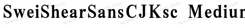 SweiShearSansCJKsc Medium字体转换